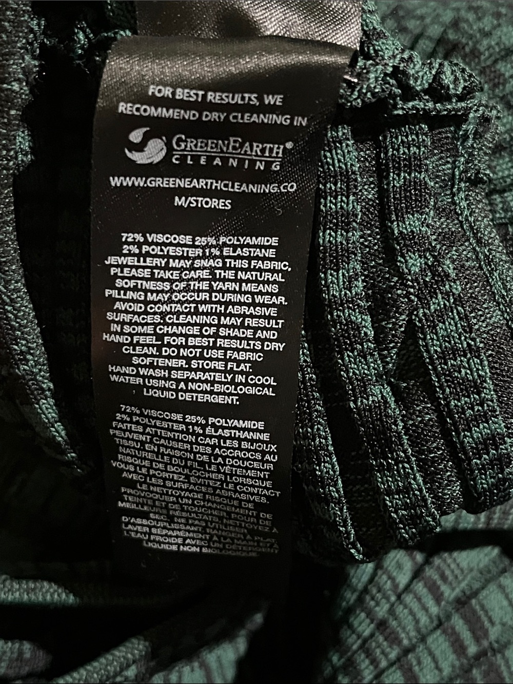 MY26 Self Portrait Crossover Knit Crop Top in Green - Picture 6 of 7